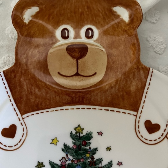 Nikko Japan 🎄 Christmastime Teddy Bear 🧸 Cookie Dessert Platter 🎄 - Picture 10 of 16